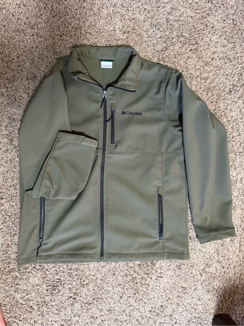 Columbia Olive Softshell Jacket